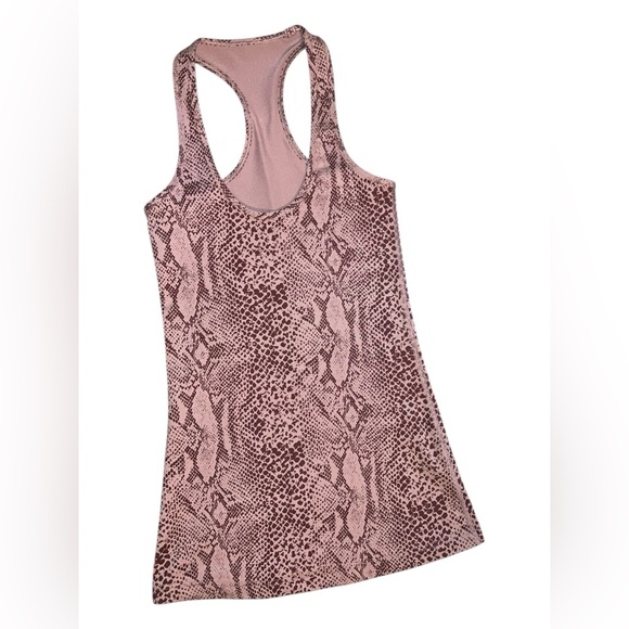 Lululemon Pink Snake Print Tank – Size 4 - Picture 1 of 2